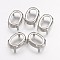 Oval Brass Sew on Prong Settings, Claw Settings for Pointed Back Rhinestone, Open Back Settings, Platinum, 14x10x0.4mm, Fit for 10x14mm cabochons