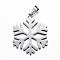 Tarnish Resistant 304 Stainless Steel Pendants, Snowflake, Stainless Steel Color, 33.5x27x1.5mm, Hole: 3x5mm