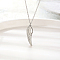 Stylish Stainless Steel Angel Wing Pendant for Women's Daily Wear