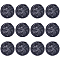 GORGECRAFT 12Pcs Metal Jacket Buttons Vintage Decorative Buttons Large Elegant Women's 1-Hole Alloy Shank Buttons for Men's Jeans Coat Sewing Shirt Tighten Pants, Electrophoresis Black