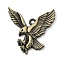 Alloy Pendants, Eagle Shape, Antique Bronze, 39.5x38.5x4mm, Hole: 2.5x3mm