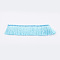 Nylon Tassel Pendants Decoration, Pale Turquoise, 26x1mm