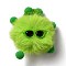 Fluffy Polyester Imitation Wool Briquette Elves Ornament Accessories, Pom Poms Doll, for DIY Brooch, Bag, Socks, Scarves, Green Yellow, 82~92x76~80x46~52mm