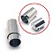 Tarnish Resistant 304 Stainless Steel Locking Tube Magnetic Clasps, Column, Stainless Steel Color, 21x10mm, Hole: 8mm