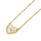 Brass Micro Pave Clear Cubic Zirconia Pendant Necklaces, with Shell, Cable Chain Necklaces, Real 18K Gold Plated, Heart, 16.73 inch(425mm)