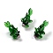 Handmade Lampwork Beads, Goldfish, Green, 25~35x15.5x16mm, Hole: 1.7mm