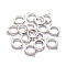 Tarnish Resistant 201 Stainless Steel Links connectors, Ring, Stainless Steel Color, 19x14.5x0.8mm, Hole: 1.6mm