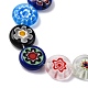 Ручной работы millefiori стеклянные бусины нитки LAMP-R006-02-3