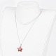 Природные и синтетические драгоценный кулон ожерелье NJEW-JN02159-4