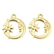 Сеттинги для кулона (стразов) из латуни  KK-L208-39G-1