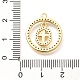 Латунные микро проложить кубического циркония подвески KK-G519-07G-04-3