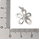 Подвески из латуни и прозрачного циркония с покрытием стойки KK-S372-18P-3