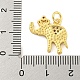 Латунные микропаве прозрачные подвески с фианитом KK-R159-18G-01-3