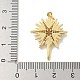 Латунные микро проложить кубического циркония подвески KK-B124-08GP-01-3