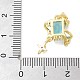 Латунные микро проложить кубического циркония подвески KK-K298-56G-3