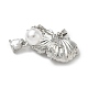 Латунные микро проложить кубического циркония подвески KK-I371-25P-2