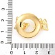 Латунные подвески с фианитом и стеклом KK-D536-21G-05-3