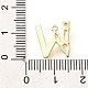 Латунные микро проложить кубического циркония подвески KK-M310-01G-23-3