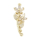 Латунные прозрачные подвески из кубического циркония KK-Z094-06G-03-1