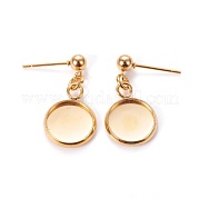 Серьги-гвоздики из нержавеющей стали 304 STAS-L226-019H-G