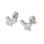 Серьги-гвоздики из нержавеющей стали марки 304 EJEW-Q801-11P