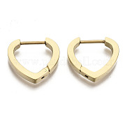 Серьги-кольца Huggie Hoop из нержавеющей стали 304 STAS-R115-24G