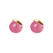 Серьги-кольца с круглыми шариками из нержавеющей стали 304 RG8509-5