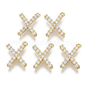 Латунные микро проложить кубического циркония подвески KK-T060-05-X-G-NF