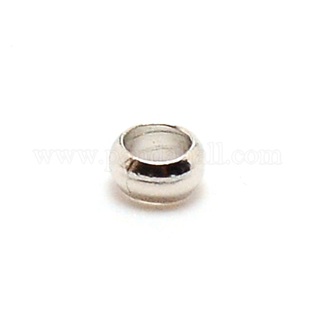 Зажимные бусины из латуни KK-WH0047-10A-04-1