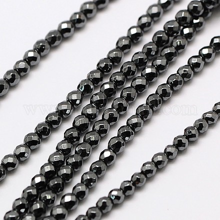 Немагнитные нити шарик синтетический гематит X-G-A129-2mm-26-1