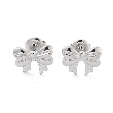 Серьги-гвоздики из нержавеющей стали 304 EJEW-P258-17P-1
