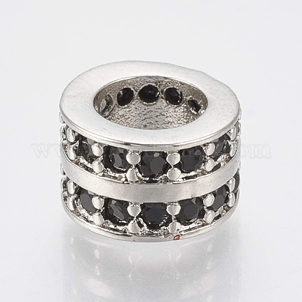 Латунные микро проложить кубического циркония бусы ZIRC-S058-86P-1