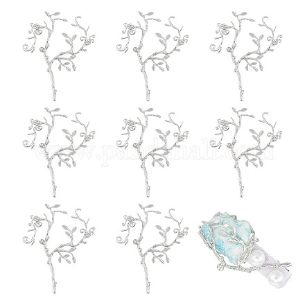 Латунные горный хрусталь кабошон сеттинги KK-WH0079-108S-1