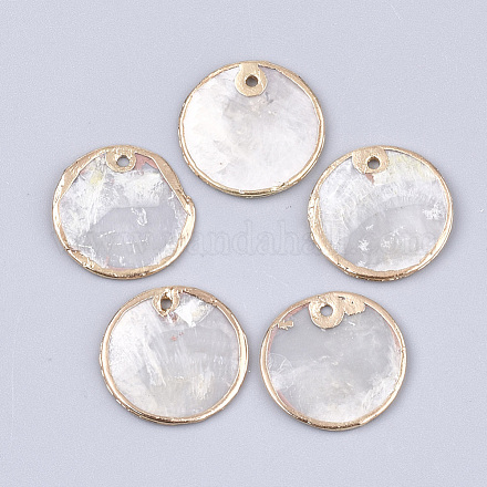 Подвески из натуральных ракушек Capiz SHEL-T012-07B-1