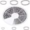 UNICRAFTALE 6 Sizes About 600pcs Oval Close but Unsoldered Jumps Rings 18-26 Gauge O Rings 304 Stainless Steel Jump Rings Connectors for DIY Jewelry Making Stainless Steel Color