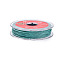 2-Ply Round Waxed Cotton Thread Cords, Import From Japan, Medium Turquoise, 0.5mm, about 21.87 Yards(20m)/Roll