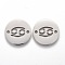 Tarnish Resistant Polishing 201 Stainless Steel Links Connectors, Cancer, Stainless Steel Color, 16x1.2mm, Hole: 1.5mm