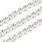 Tarnish Resistant 304 Stainless Steel Cuban Link Chains, Unwelded, with Spool, Stainless Steel Color, 22.5x15x4mm, 16.4 Feet(5m)/roll