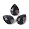 Synthetic Blue Goldstone Cabochons, Teardrop, Faceted, 18x13x6mm