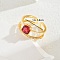 Vintage Luxury Fashion Gemstone Ring Women's Jewelry Party Wedding Gift Banquet.