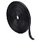 PU Imitation Leather Cord, Flat, Black, 10x1mm