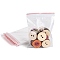 Plastic Zip Lock Bags, Resealable Packaging Bags, Top Seal, Self Seal Bag, Rectangle, Clear, 8x6cm, Unilateral Thickness: 2 Mil(0.05mm)