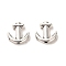 Tibetan Style Alloy Beads, Cadmium Free & Lead Free, Anchor, Antique Silver, 10x10x3mm, Hole: 1.5mm, about 1886pcs/1000g