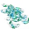 5Pcs Transparent Glass Beads, Top Drilled, Teardrop, Light Sea Green, 14x8mm, Hole: 1mm