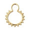 304 Stainless Steel Pendants, 8-shape Charm, Real 14K Gold Plated, 32x25.5x1mm