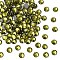 Preciosa® Crystal Hotfix Flatback Stones, Czech Crystal, Round(438 11 612 Chaton Rose VIVA 12 ®), 50230 Olivine, SS6(1.9~2.1mm)