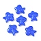 Handmade Lampwork Beads, Star, Medium Blue, 24.5x24.5x7.5mm, Hole: 1.2~1.4mm