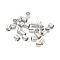 2MM Platinum Plated Tube Crimp Beads, Cadmium Free & Lead Free, Brass Beads, about 2mm wide, 2mm long, hole: 1.5mm, about 900pcs/10g