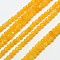 Natural Topaz Jade Bead Strands, Faceted Round, 2mm, Hole: 0.8mm, about 157pcs/strand, 15 inch