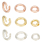 GOMAKERER 6 Pcs 3 Colors 925 Sterling Silver Open Jump Rings, Split Rings Connectors Thick Split Rings Locking Jump Rings Jewelry DIY Findings for Crafts Bracelet Keychain Jewelry Making